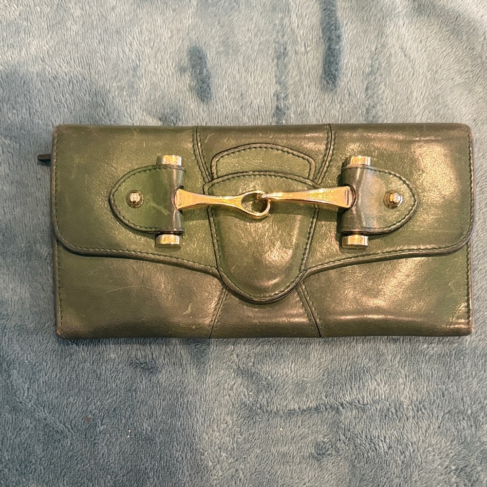 Gucci Green Leather Women's Wallet